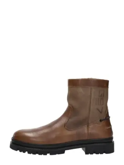 Saint Laurent Bruine Leren Enkellaarzen Brown Heren