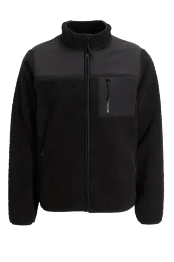JP 1880 jasje, overhemdkraag, borstzakken, tot 7XL, zwart | Ulla Popken